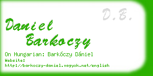 daniel barkoczy business card