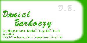 daniel barkoczy business card